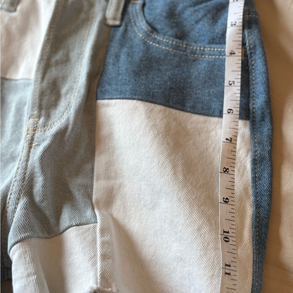 Hollister Y2K Women's Denim Patchwork Shorts - Picture 9 of 9